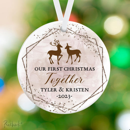 Our First Christmas Together Personalized Christmas Ornament