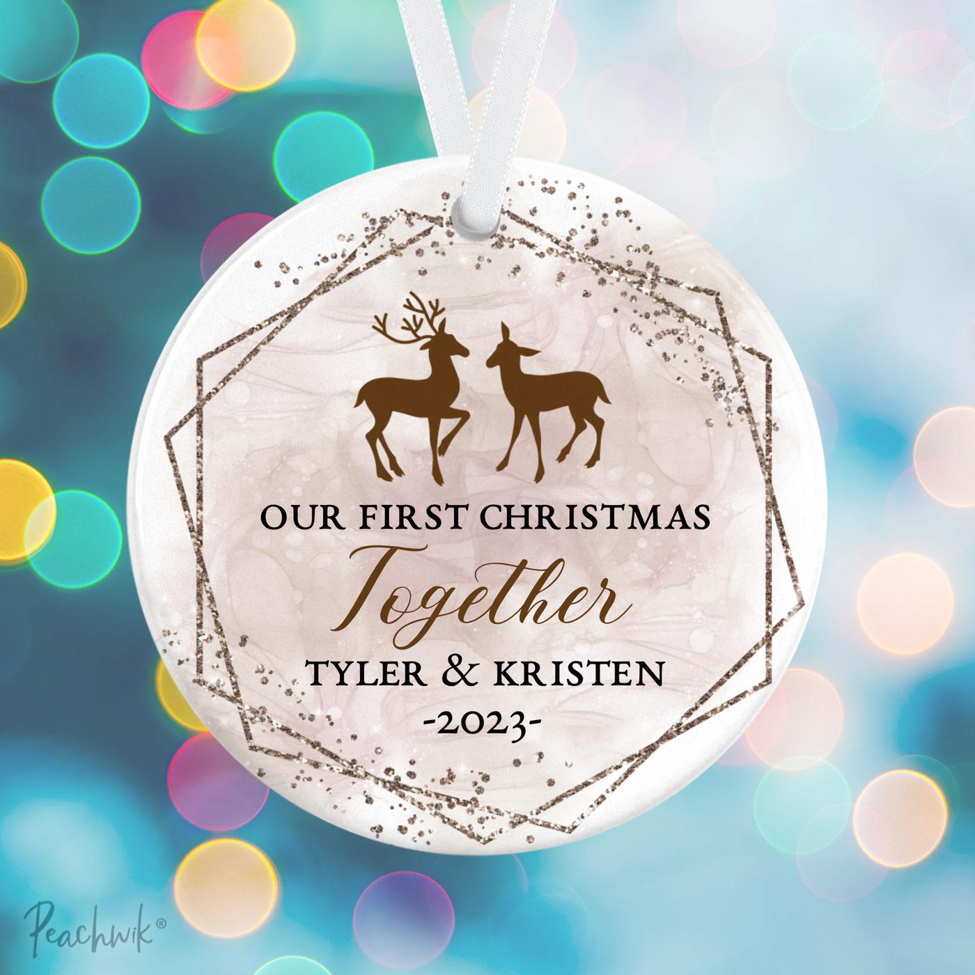 Our First Christmas Together Personalized Christmas Ornament