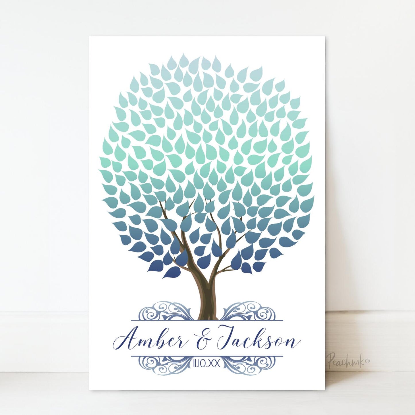 Winter Wedding Tree Guest Book